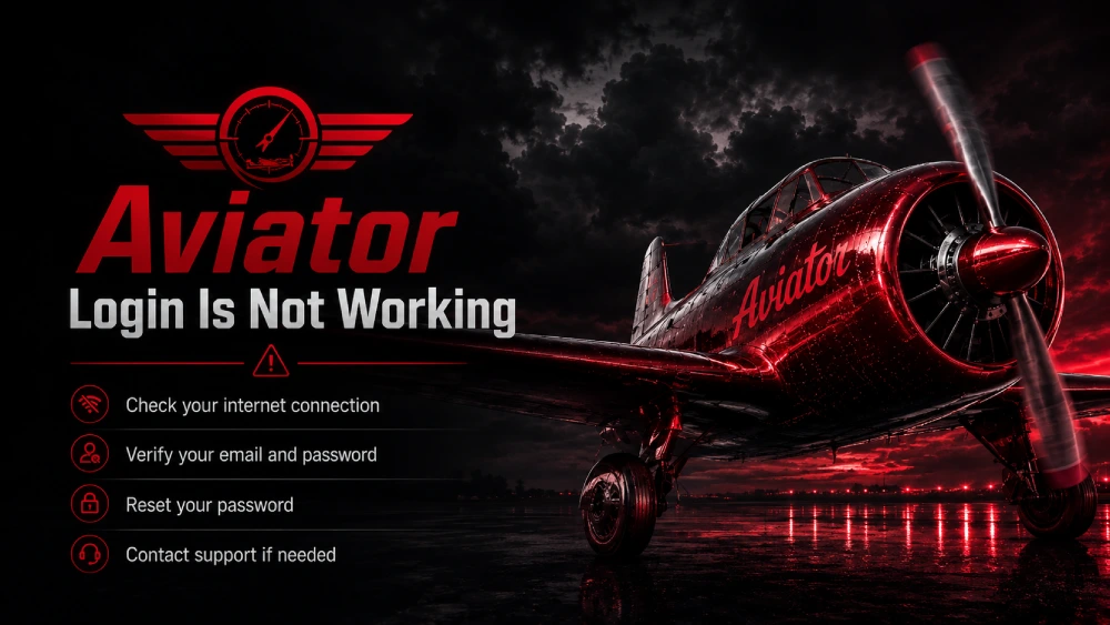 Aviator Login Is Not Working