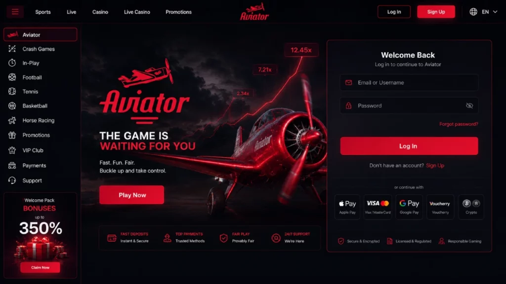 Aviator login
